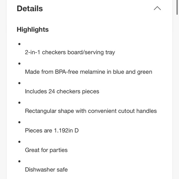 NWT Kate Spade New York x Target Melamine 2-in-1 Checkers and Serve Tray - Picture 8 of 9